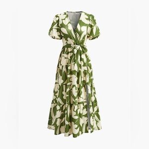 Green Floral Maxi Dress